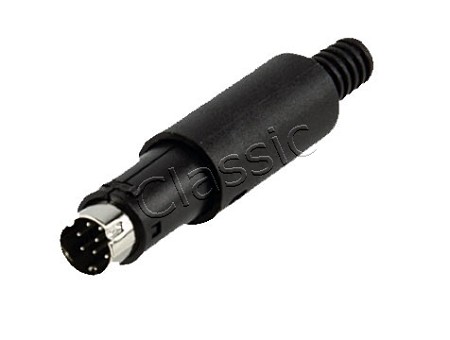 Zee persoon Lauw Mini-DIN connector stekker plug 8-polig
